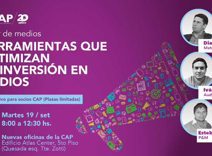 El martes 19 se realiza el Taller «Herramientas que optimizan la inversión en medios»