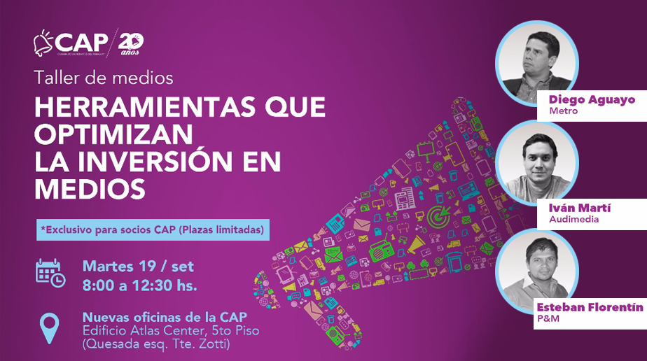 El martes 19 se realiza el Taller «Herramientas que optimizan la inversión en medios»