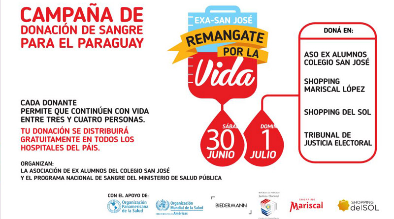 “Remangate por la vida”: invitan a la ciudadanía a donar sangre.