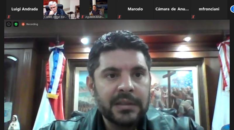 El intendente de Asunción Oscar Rodriguez, se reúne con directiva de la CAP