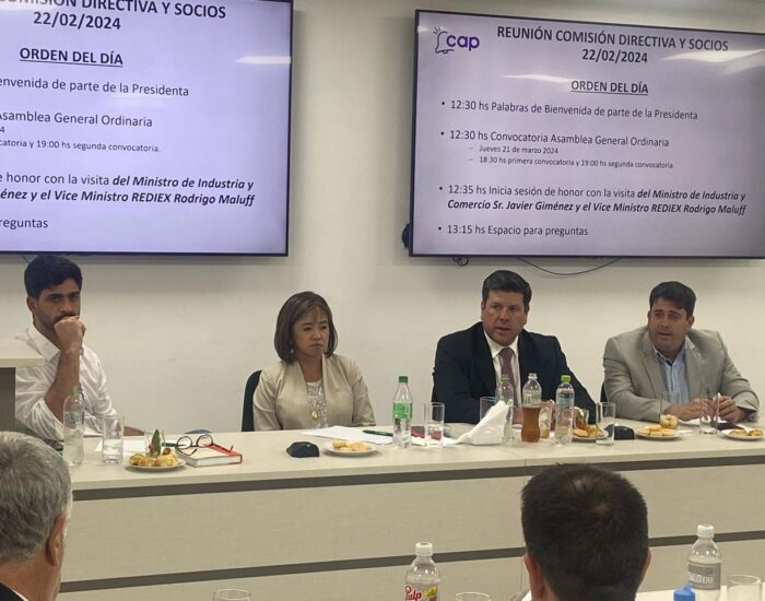 La CAP y el MIC se reúnen para analizar ejes de desarrollo económico