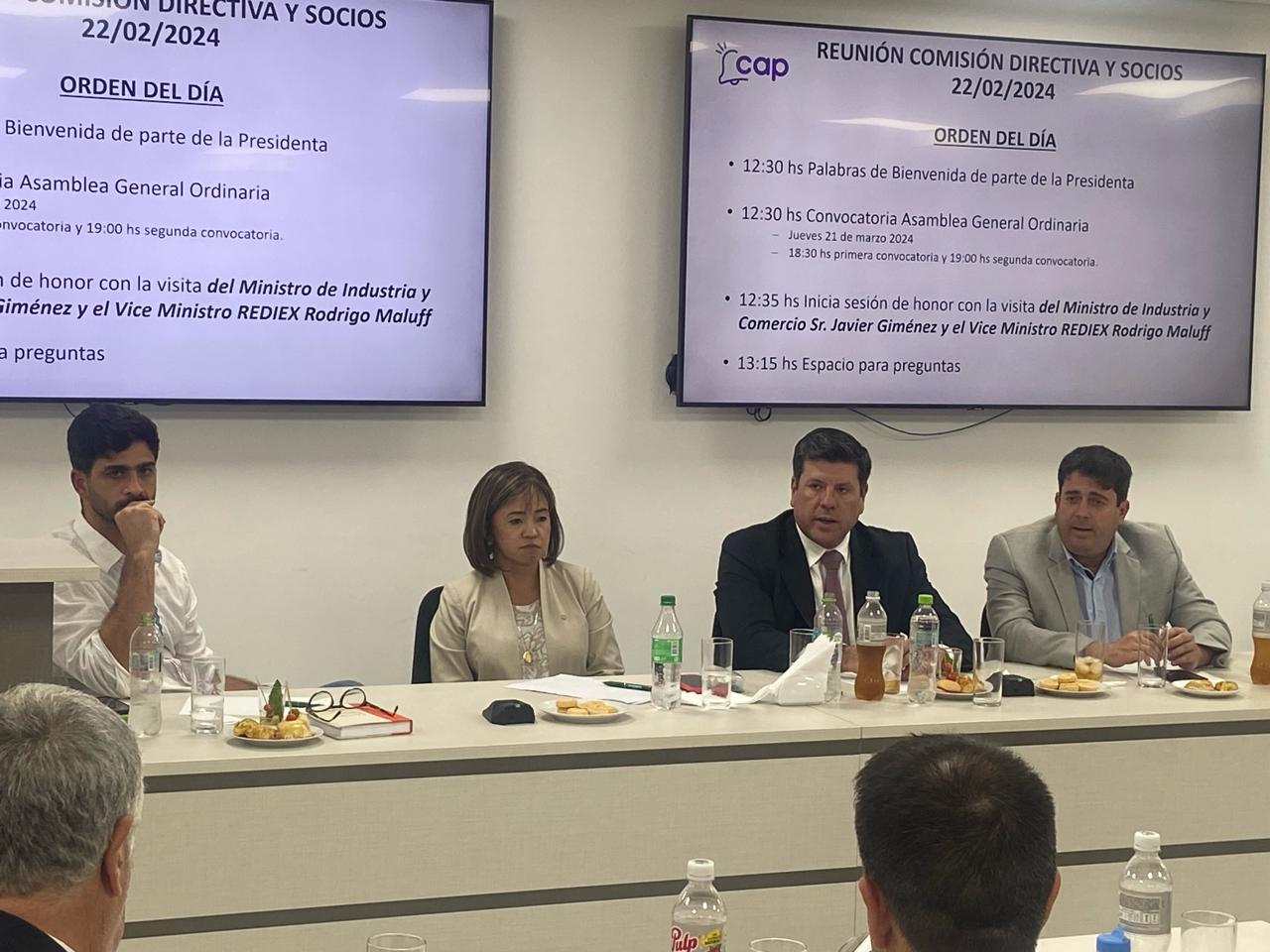 La CAP y el MIC se reúnen para analizar ejes de desarrollo económico